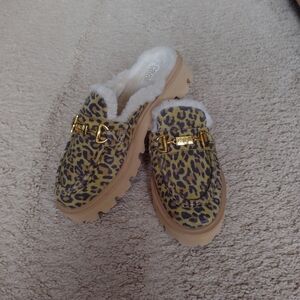 NEW Cavalli Class Leopard Print Mules